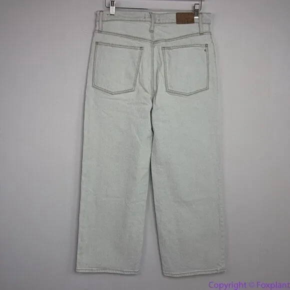 NEW Madewell The Perfect Vintage Wide-Leg Crop Jean in Edmunds Wash, 30 - Picture 8 of 16